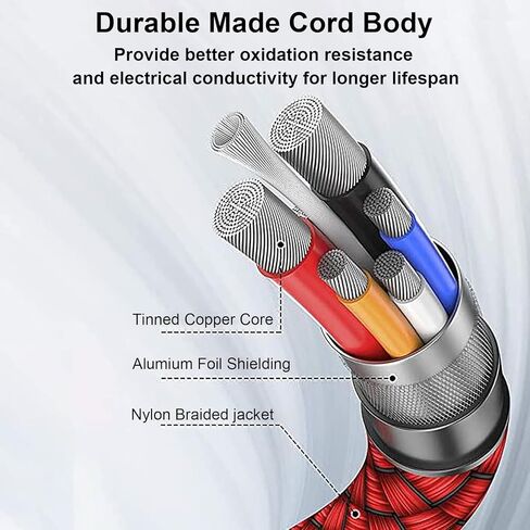 كابل شحن يو إس بي إلى 3.5 مم جاك أوكس، نوع A إلى 3.5 مم ذكر كابل شحن متوافق مع الكمبيوتر المحمول ومكبر الصوت والسيارة ومشغلات MP3 MP4 وسماعات الرأس وأي أجهزة أخرى مع منفذ 3.5 مم in Kuwait