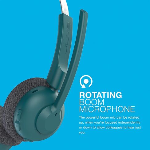 JLab Go Work Pop, On-Ear Wireless Headset, Bluetooth Multipoint, Noise Canceling Boom Mic, Lilac in Kuwait