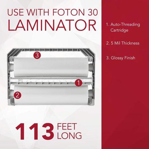 خرطوشة فيلم الترقق ذات الخيوط التلقائية GBC لـ Foton 30، 5 مل، 113 بوصة (FOTONC005B) in Saudi Arabia