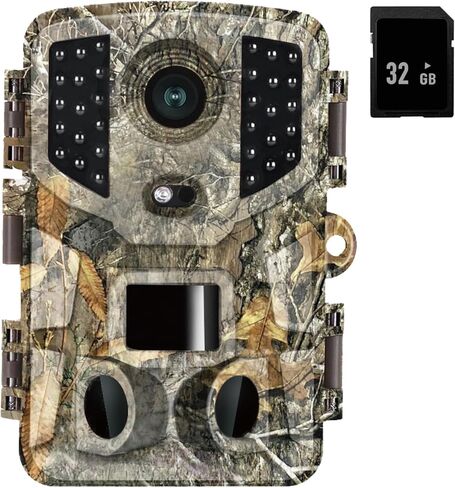 كاميرا LANCERGEAR Trail 1080P 24MP IP66 مقاومة للماء مع رؤية ليلية واضحة 100 قدم حركة نشطة 0.1 ثانية وقت إطلاق مستمر للرماية LCD مع كاميرا لعبة صيد متوهجة in Kuwait
