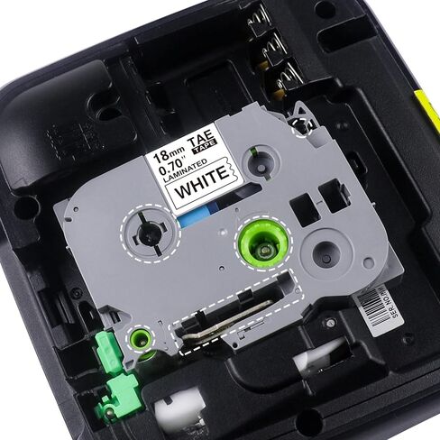 Compatible Label Tape Replacement for Brother Label Maker Tape TZe-241 TZe241 TZ-241 TZ241 TZe Tape 18mm 0.7 Laminated White for P Touch PTD400 PTD600 PTP750W PT1880,Black on White,5 Pack in Kuwait