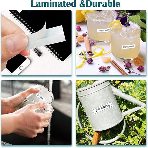 Compatible Label Tape Replacement for Brother Label Maker Tape TZe-241 TZe241 TZ-241 TZ241 TZe Tape 18mm 0.7 Laminated White for P Touch PTD400 PTD600 PTP750W PT1880,Black on White,5 Pack in Kuwait