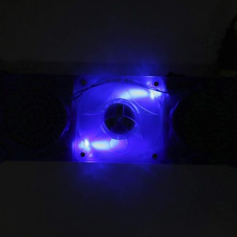 قاعدة تبريد الكمبيوتر المحمول العالمية 2 مروحة انبعاث الضوء قابلة للطي USB قاعدة تبريد الكمبيوتر المحمول المحمولة لجميع أنواع أجهزة الكمبيوتر المحمولة in Kuwait