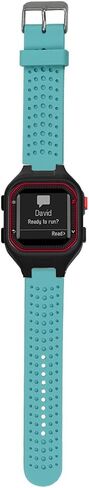 Replacement Band Compatible with Garmin Forerunner 25 Smartwatch, Black Silicone Sport Waterproof Wristband (Mans Strap) in Saudi Arabia