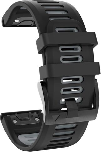 OVERSTEP Compatible with Fenix 6X Watch Band 26mm QuickFit Silicone Strap for Garmin Fenix 7X/Fenix 6X Pro/Fenix 5X/Fenix 5X Plus/Descent Mk2, Mk2i Smartwatch(Army Green-Black) in Kuwait