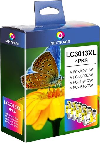 LC3013XL Black Ink Cartridges Replacement for Brother LC3013 3013 LC3011 3011 Ink Cartridges Compatible with MFC-J497DW MFC-J491DW MFC-J895DW MFC-J690DW Printer (Black 2 Pack) in Saudi Arabia