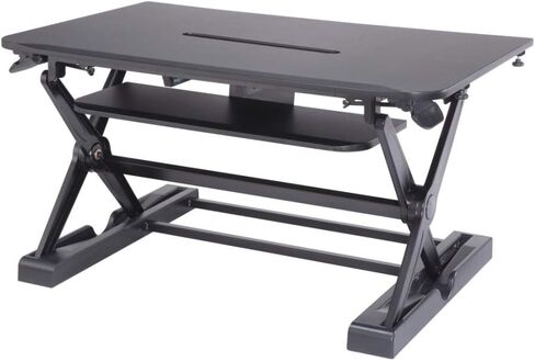 Cotytech Sit-Stand Desk Converter - Dynamically Height Adjustable Black in Kuwait