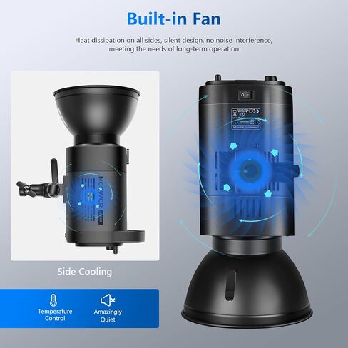 NEEWER CB60 60W 2.4G LED Video Light Kit, 5600K COB Daylight Continuous Output Lighting with Remote/Bowens Mount/Softbox/Light Stand, 6500Lux/1m CRI97+ for Studio/Outdoor Photography Video Recording in Kuwait