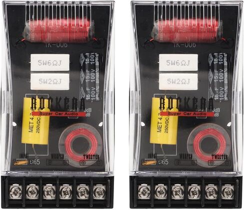 كيولو مكبر صوت ثنائي الاتجاه للسيارة متقاطع سلبي DC12 60-120 واط مقسم رائع لمكبرات الصوت ومكبرات الصوت متوسطة المدى (Qiilu40v8fo6ky2) in Kuwait