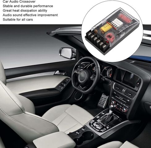 كيولو مكبر صوت ثنائي الاتجاه للسيارة متقاطع سلبي DC12 60-120 واط مقسم رائع لمكبرات الصوت ومكبرات الصوت متوسطة المدى (Qiilu40v8fo6ky2) in Kuwait