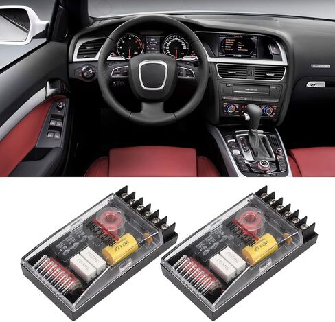 كيولو مكبر صوت ثنائي الاتجاه للسيارة متقاطع سلبي DC12 60-120 واط مقسم رائع لمكبرات الصوت ومكبرات الصوت متوسطة المدى (Qiilu40v8fo6ky2) in Kuwait