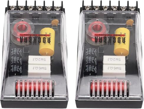 كيولو مكبر صوت ثنائي الاتجاه للسيارة متقاطع سلبي DC12 60-120 واط مقسم رائع لمكبرات الصوت ومكبرات الصوت متوسطة المدى (Qiilu40v8fo6ky2) in Kuwait