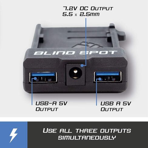 Power Junkie by Blind Spot - Multi use NPF Battery Plate for filmmakers Using NP-F Batteries - Mirrorless or BMPCC Power - It's Also a npf Charger - Battery Plate with Industry Mount. in Saudi Arabia