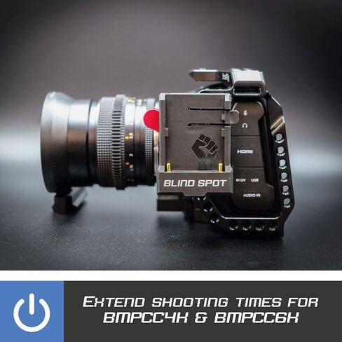 Power Junkie by Blind Spot - Multi use NPF Battery Plate for filmmakers Using NP-F Batteries - Mirrorless or BMPCC Power - It's Also a npf Charger - Battery Plate with Industry Mount. in Saudi Arabia
