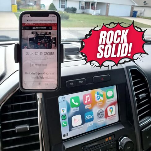 Bulletpoint Metal Dash Mount Phone Holder Compatible with 2015-2020 Ford F150 & 2017+ F250/F350 Super Duty - Dual 20mm Ball Dash F150 Phone Mount (13th Generation) in Saudi Arabia