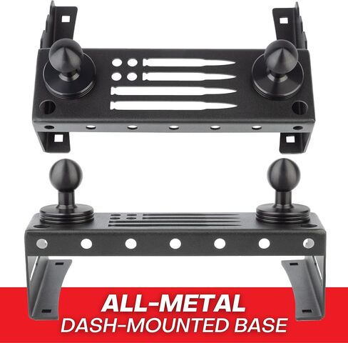 Bulletpoint Metal Dash Mount Phone Holder Compatible with 2015-2020 Ford F150 & 2017+ F250/F350 Super Duty - Dual 20mm Ball Dash F150 Phone Mount (13th Generation) in Saudi Arabia