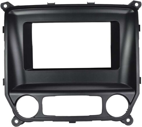 Scosche GM5211B Compatible with 2014-18 Chevrolet Silverado / GMC Sierra ISO Double DIN & DIN+Pocket Dash Kit Black in Saudi Arabia