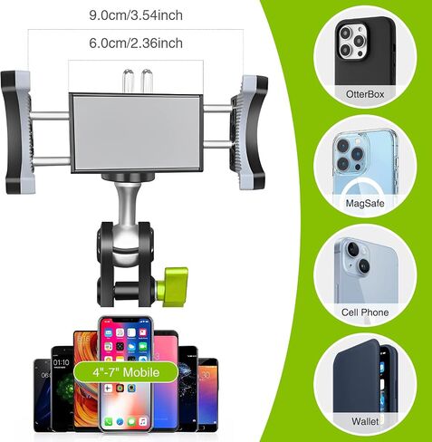 Suction Cup Phone Mount 360 Rotating Universal Ball Head Arm for Car Dashboard Windshield Vehicle Sunroof (Black) in Saudi Arabia