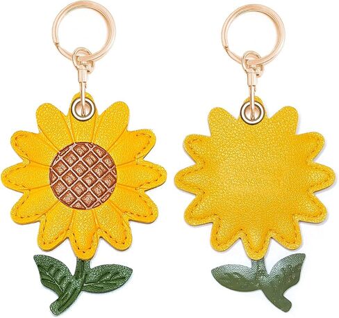 CATCH ON 2 Pack من الجلد Airtag Keychain Case، إكسسوارات Kawaii لطيفة مناسبة لـ Airtag (البطريق الرمادي) in Kuwait