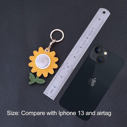 CATCH ON 2 Pack من الجلد Airtag Keychain Case، إكسسوارات Kawaii لطيفة مناسبة لـ Airtag (البطريق الرمادي) in Kuwait