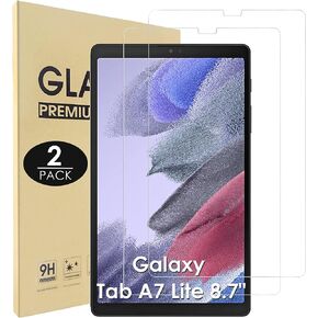 واقي شاشة Hianjoo [عبوة من قطعتين] متوافق مع Samsung Galaxy Tab A7 Lite 8.7 بوصة، [وضوح HD] [9 صلابة] استبدال الزجاج المقوى لجهاز Samsung Galaxy Tab A7 Lite 8.7 بوصة 2021 SM-T225 in Kuwait