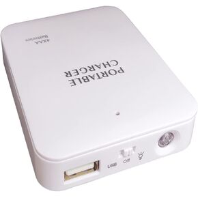 حامل بطارية AA محمول من بايت سويفت مع منفذ USB شاحن طوارئ مع مصباح LED، شاحن للهاتف والإضاءة، وإمداد الطاقة للأضواء الخنية، وأضواء الخيط، وضوء الشريط أو الأجهزة الأخرى. in Kuwait