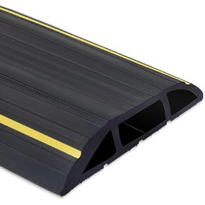 Heavy Duty Floor Cord Cover Cable Protector, 3 Channels Protect Cords and Prevent a Trip Hazard— Conceal Wires at Home, Office, Warehouse, Workshop, Concerts (10 Ft)