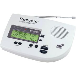 Unique 200 Hours Back-up Battery Life Time (Standby), 16 Siren Volume, EOM Detection, Display Event Message and Effective Time at a Glance, Reecom R-1630C Same Weather Alert Radio (Light Grey) in Saudi Arabia
