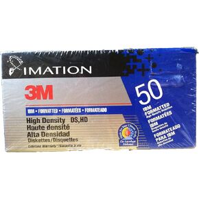 Imation 3.5" Diskettes 3M IBM Formatted High Density DS, HD 1.44MB, Box of 50 in Kuwait
