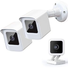 حامل PEF لكاميرا Wyze Cam V3 الجديدة كليًا فقط، غطاء واقٍ مقاوم للطقس وغطاء صلب مثبت على الحائط قابل للتعديل 360 درجة لنظام كاميرا المنزل الذكي الداخلي Wyze V3 (أبيض، عبوة واحدة) in Kuwait