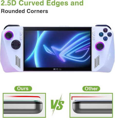 LKOOZO [عبوة من قطعتين واقي شاشة لجهاز Asus ROG Ally واقي شاشة من الزجاج المقوى المحمول لجهاز Asus ROG Ally 2023 RC71L 7 بوصة [مضاد للخدش] [صلابة 9H] in Kuwait