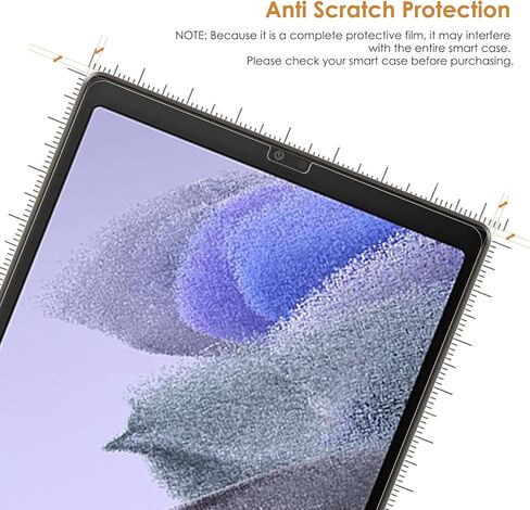 واقي شاشة Hianjoo [عبوة من قطعتين] متوافق مع Samsung Galaxy Tab A7 Lite 8.7 بوصة، [وضوح HD] [9 صلابة] استبدال الزجاج المقوى لجهاز Samsung Galaxy Tab A7 Lite 8.7 بوصة 2021 SM-T225 in Kuwait