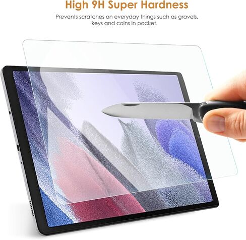 واقي شاشة Hianjoo [عبوة من قطعتين] متوافق مع Samsung Galaxy Tab A7 Lite 8.7 بوصة، [وضوح HD] [9 صلابة] استبدال الزجاج المقوى لجهاز Samsung Galaxy Tab A7 Lite 8.7 بوصة 2021 SM-T225 in Kuwait