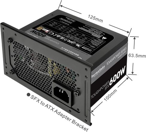 ثيرمال تيك وحدة إمداد طاقة كاملة SFX ATX 80+ ذهبي بقدرة 450 واط وضمان 7 سنوات PS-STP-0450FPCGUS-G 600 واط PS-STP-0600FPCGUS-G من تاف باور in Kuwait