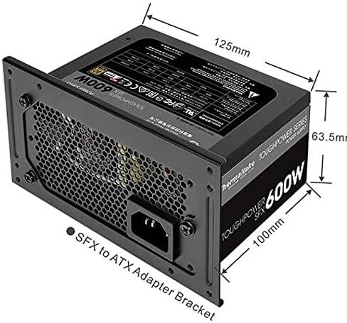 ثيرمال تيك وحدة إمداد طاقة كاملة SFX ATX 80+ ذهبي بقدرة 450 واط وضمان 7 سنوات PS-STP-0450FPCGUS-G 600 واط PS-STP-0600FPCGUS-G من تاف باور in Kuwait
