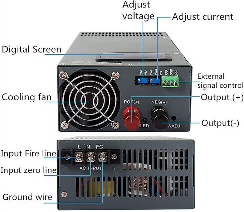 JINGMAIDA 2000W AC-DC محول العرض الرقمي الجهد الحالي قابل للتعديل التبديل ينظم إمدادات الطاقة DC 0-24V 0-83A لكاميرات المراقبة والراديو ومشروع الكمبيوتر ووحدات شريط LED الخفيفة in Kuwait