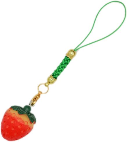 Showkanbay Kawaii الهاتف سحر لطيف الفراولة الديكور الهاتف سحر سحر سحر الهاتف سحر قلادة حقيبة الهاتف هدية لفتاة الهاتف الخليوي سحر ، الراتنج ، لا الأحجار الكريمة, مادة صمغية, لا أحجار كريمة in Kuwait