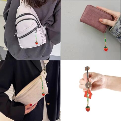 Showkanbay Kawaii الهاتف سحر لطيف الفراولة الديكور الهاتف سحر سحر سحر الهاتف سحر قلادة حقيبة الهاتف هدية لفتاة الهاتف الخليوي سحر ، الراتنج ، لا الأحجار الكريمة, مادة صمغية, لا أحجار كريمة in Kuwait