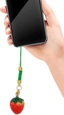 Showkanbay Kawaii الهاتف سحر لطيف الفراولة الديكور الهاتف سحر سحر سحر الهاتف سحر قلادة حقيبة الهاتف هدية لفتاة الهاتف الخليوي سحر ، الراتنج ، لا الأحجار الكريمة, مادة صمغية, لا أحجار كريمة in Kuwait