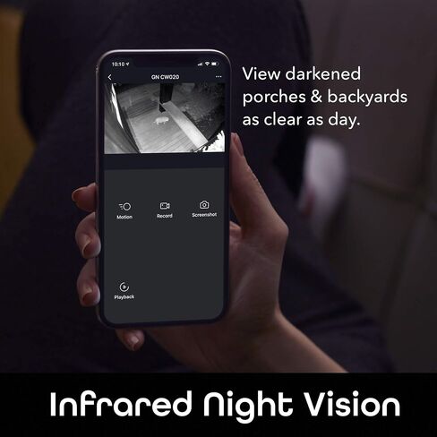 Geeni Hawk 2 Smart Security Outdoor Wired IP66 Camera | Night Vision, Motion Sensor, 2 Way Audio | Works with Alexa & Google Home | Weatherproof Black Surveillance Cam | 1 Pack in Saudi Arabia