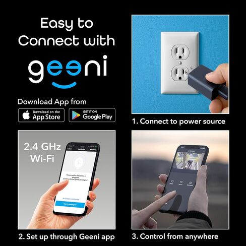 Geeni Hawk 2 Smart Security Outdoor Wired IP66 Camera | Night Vision, Motion Sensor, 2 Way Audio | Works with Alexa & Google Home | Weatherproof Black Surveillance Cam | 1 Pack in Saudi Arabia