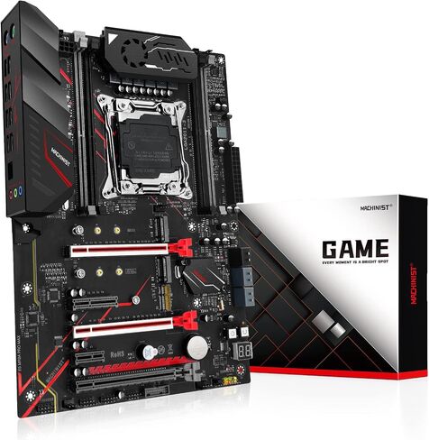 MACHINISIT LGA 2011-3 Motherboard X99 Micro ATX Mainboard for Intel Xeon E5 V3 V4 Series Processors (DDR4 Max 128GB, PCIe 3.0, M.2 Protocol, Gigabit LAN), X99 PR9-H PC Server in Saudi Arabia