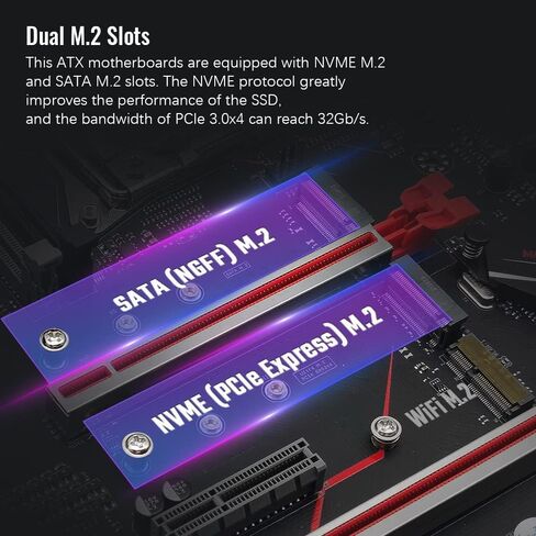 MACHINISIT LGA 2011-3 Motherboard X99 Micro ATX Mainboard for Intel Xeon E5 V3 V4 Series Processors (DDR4 Max 128GB, PCIe 3.0, M.2 Protocol, Gigabit LAN), X99 PR9-H PC Server in Saudi Arabia