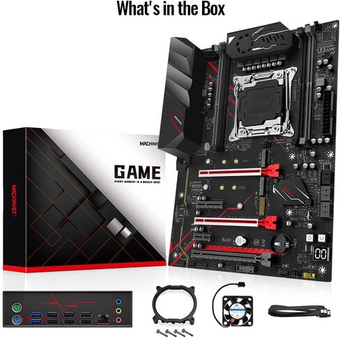 MACHINISIT LGA 2011-3 Motherboard X99 Micro ATX Mainboard for Intel Xeon E5 V3 V4 Series Processors (DDR4 Max 128GB, PCIe 3.0, M.2 Protocol, Gigabit LAN), X99 PR9-H PC Server in Saudi Arabia