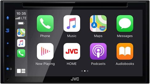 JVC KW-M560BT Apple CarPlay Android Auto Multimedia Player w/ 6.8" Capacitive Touchscreen, Bluetooth Audio and Hands Free Calling, MP3 Player, Double DIN, 13-Band EQ, SiriusXM, AM/FM Car Radio in Kuwait