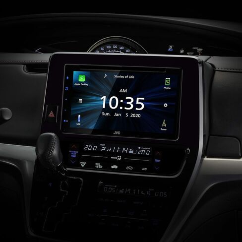 JVC KW-M560BT Apple CarPlay Android Auto Multimedia Player w/ 6.8" Capacitive Touchscreen, Bluetooth Audio and Hands Free Calling, MP3 Player, Double DIN, 13-Band EQ, SiriusXM, AM/FM Car Radio in Kuwait