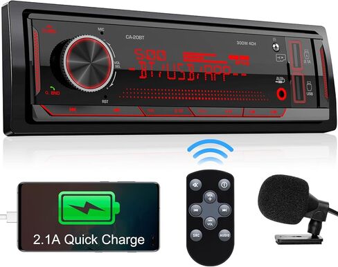 Double Din Bluetooth Car Stereo: 7 Inch LCD Touchscreen Car Audio Receiver - Mirrorlink MP5 Car Radio with AM FM RBDS Backup Camera USB SD AUX Subwoofer Phone Charge in Saudi Arabia