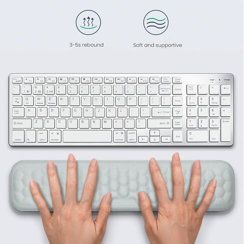 Slow Rebound Memory Cotton Wrist Guard Wrist pad Mouse Wrist Support Silicone Keyboard Wrist Support Gel Memory Foam Wrist Support Set in Saudi Arabia