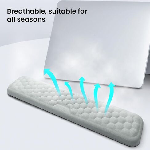 Slow Rebound Memory Cotton Wrist Guard Wrist pad Mouse Wrist Support Silicone Keyboard Wrist Support Gel Memory Foam Wrist Support Set in Saudi Arabia