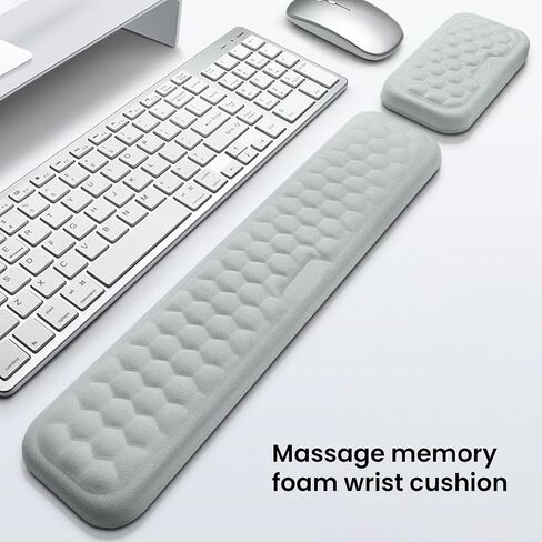 Slow Rebound Memory Cotton Wrist Guard Wrist pad Mouse Wrist Support Silicone Keyboard Wrist Support Gel Memory Foam Wrist Support Set in Saudi Arabia